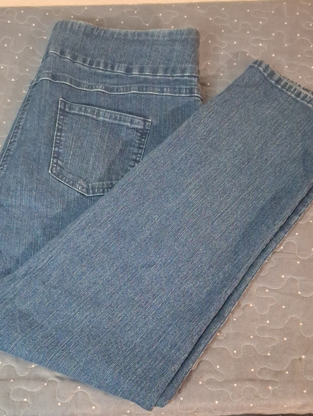 Ruby Rd. Women's Blue Pull-On Stretch Jeans size 16